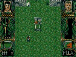 In game image of Dogs Of War on the Atari ST.