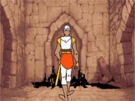 In game image of Dragon's Lair - Escape From Singe's Castle on the Atari ST.
