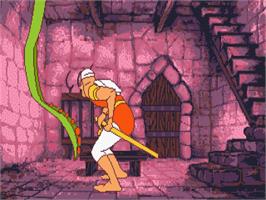 In game image of Dragon's Lair on the Atari ST.