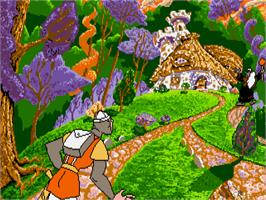 In game image of Dragon's Lair 3 - The Curse Of Mordread on the Atari ST.