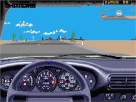 In game image of Duel, The - Test Drive 2 on the Atari ST.