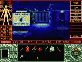 In game image of Elvira 2 - The Jaws Of Cerberus on the Atari ST.