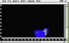 In game image of Empire: Wargame of the Century on the Atari ST.