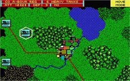 In game image of Fire Power on the Atari ST.