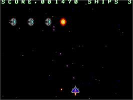 In game image of Fireblaster on the Atari ST.