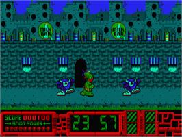 In game image of Gilbert - Escape From Drill on the Atari ST.