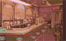 In game image of Godfather: The Action Game on the Atari ST.