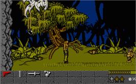 In game image of Gold of the Aztecs on the Atari ST.