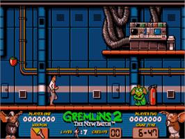 In game image of Gremlins 2 - The New Batch on the Atari ST.