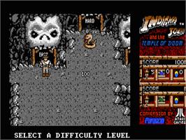 In game image of Indiana Jones And The Temple Of Doom on the Atari ST.