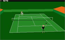 In game image of International 3D Tennis on the Atari ST.