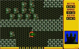 In game image of Into the Eagle's Nest on the Atari ST.