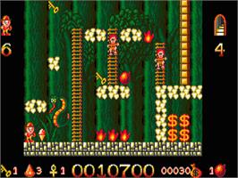 In game image of Kid Gloves on the Atari ST.