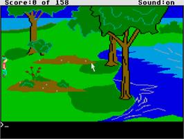 In game image of King's Quest - Quest For The Crown on the Atari ST.