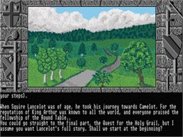 In game image of Lancelot on the Atari ST.