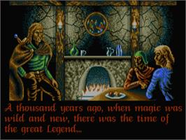 In game image of Legend (CRL) on the Atari ST.