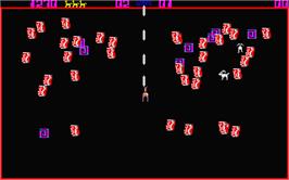 In game image of Llamatron: 2112 on the Atari ST.