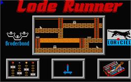 In game image of Lode Runner on the Atari ST.