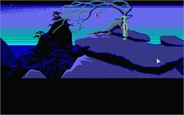 In game image of Loom on the Atari ST.
