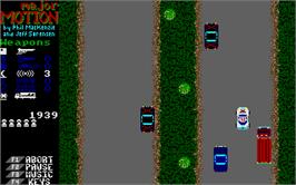 In game image of Major Motion on the Atari ST.