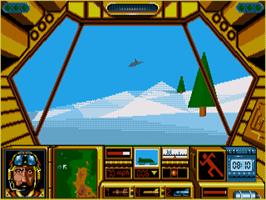 In game image of Midwinter on the Atari ST.