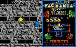 In game image of Pac-Mania on the Atari ST.
