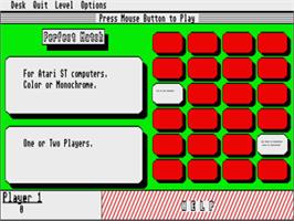 In game image of Perfect Match on the Atari ST.