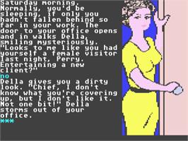 In game image of Perry Mason - The Case Of The Mandarin Murder on the Atari ST.