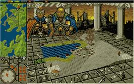 In game image of Powermonger on the Atari ST.