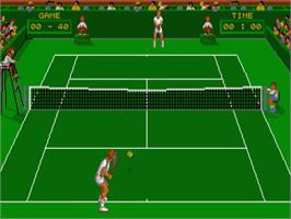 In game image of Pro Tennis Tour on the Atari ST.