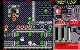 In game image of Quadralien on the Atari ST.