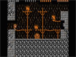In game image of Rick Dangerous on the Atari ST.