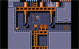 In game image of Rick Dangerous 2 on the Atari ST.