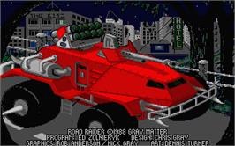 In game image of Road Raider on the Atari ST.