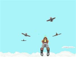 In game image of Rocket Ranger on the Atari ST.