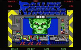 In game image of Rolling Thunder on the Atari ST.