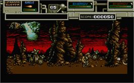 In game image of Rubicon on the Atari ST.