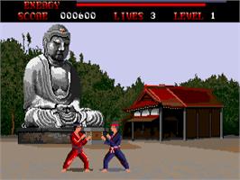 In game image of ST Karate on the Atari ST.