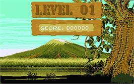 In game image of Safari Guns on the Atari ST.