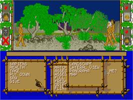 In game image of Sapiens on the Atari ST.