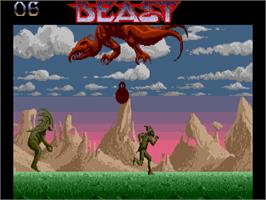 In game image of Shadow Of The Beast on the Atari ST.