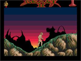 In game image of Shadow Of The Beast 2 on the Atari ST.