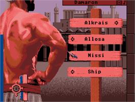 In game image of Sinbad And The Throne Of The Falcon on the Atari ST.