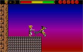 In game image of Sleepwalker on the Atari ST.