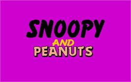 In game image of Snoopy and Peanuts on the Atari ST.