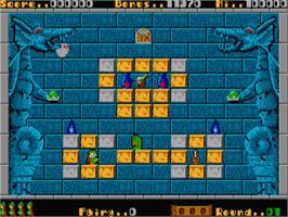 In game image of Solomon's Key on the Atari ST.