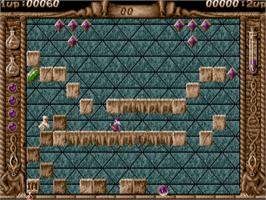 In game image of Spherical on the Atari ST.