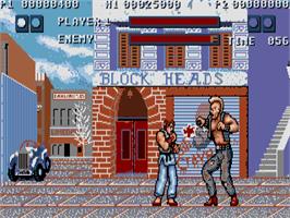 In game image of Street Fighter on the Atari ST.