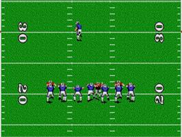 In game image of TV Sports Football on the Atari ST.