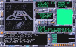 In game image of Tau Ceti on the Atari ST.
